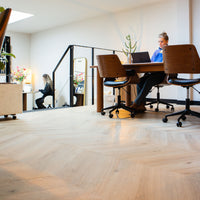 Vivafloors Hongaarse Punt Plak – Licht Zand Eiken