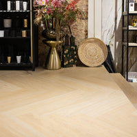 Sample Vivafloors Walvisgraat Plak – Licht Natuurlijk Eiken
